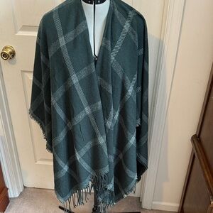 Sonoma Deep Green Knit Ruana